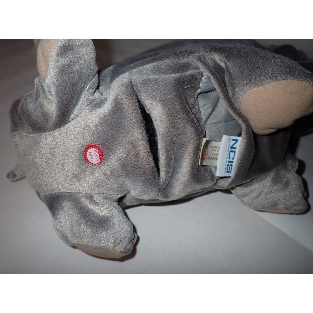 NCIS Bert the Hippo Farting Plush Stuffed Animal Grey 12"  Folkmanis Puppet READ - Picture 8 of 8